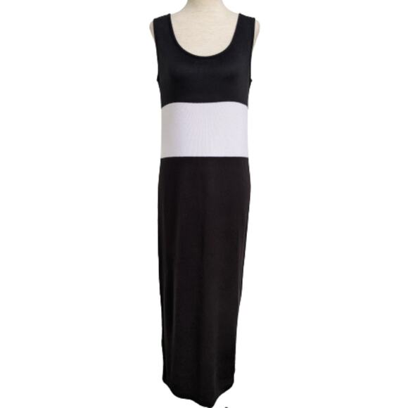 St. John Sport Color Block Knit Maxi Dress S - Picture 1 of 10